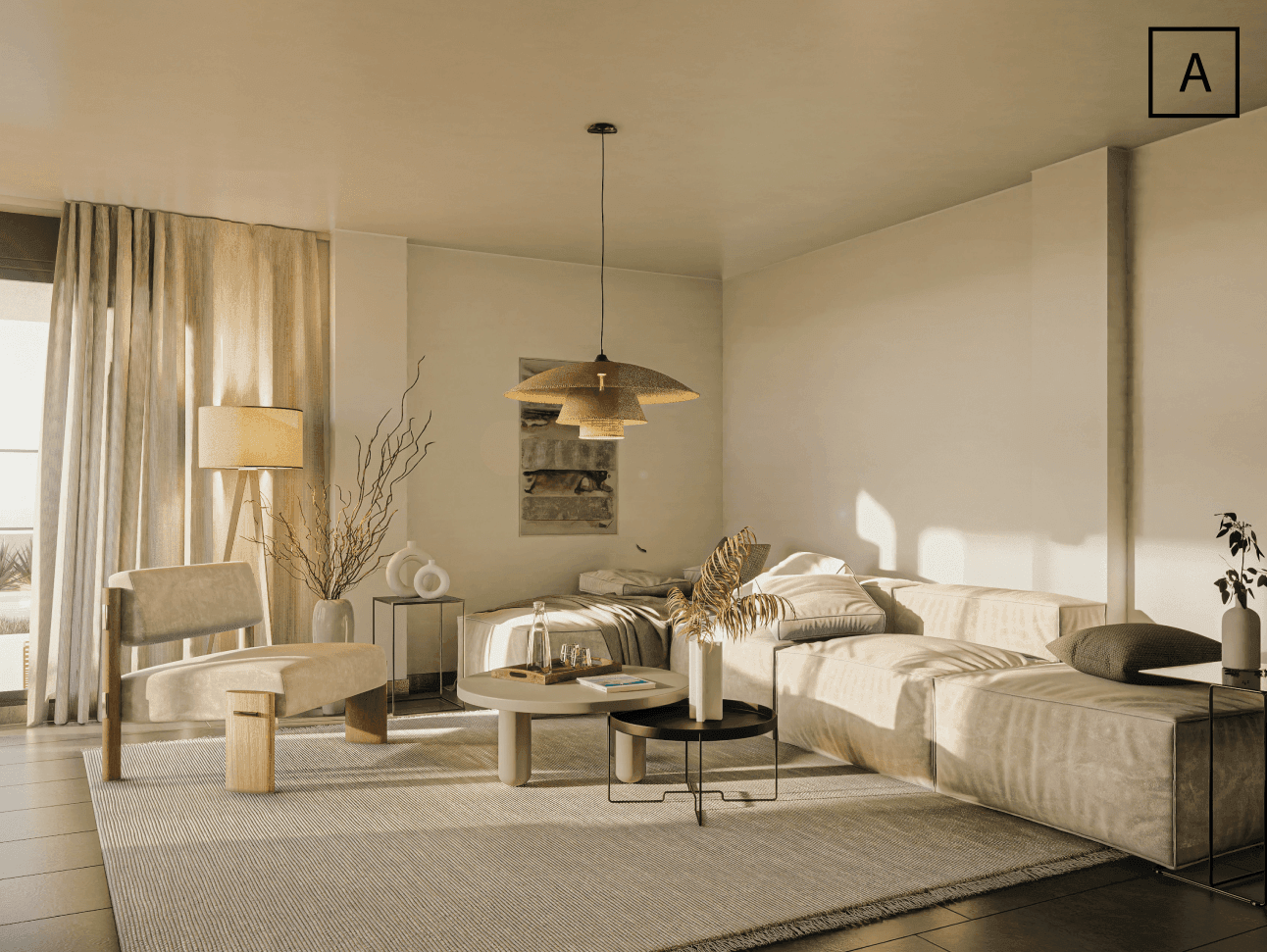 Salón efectuado con servicio de Home Staging